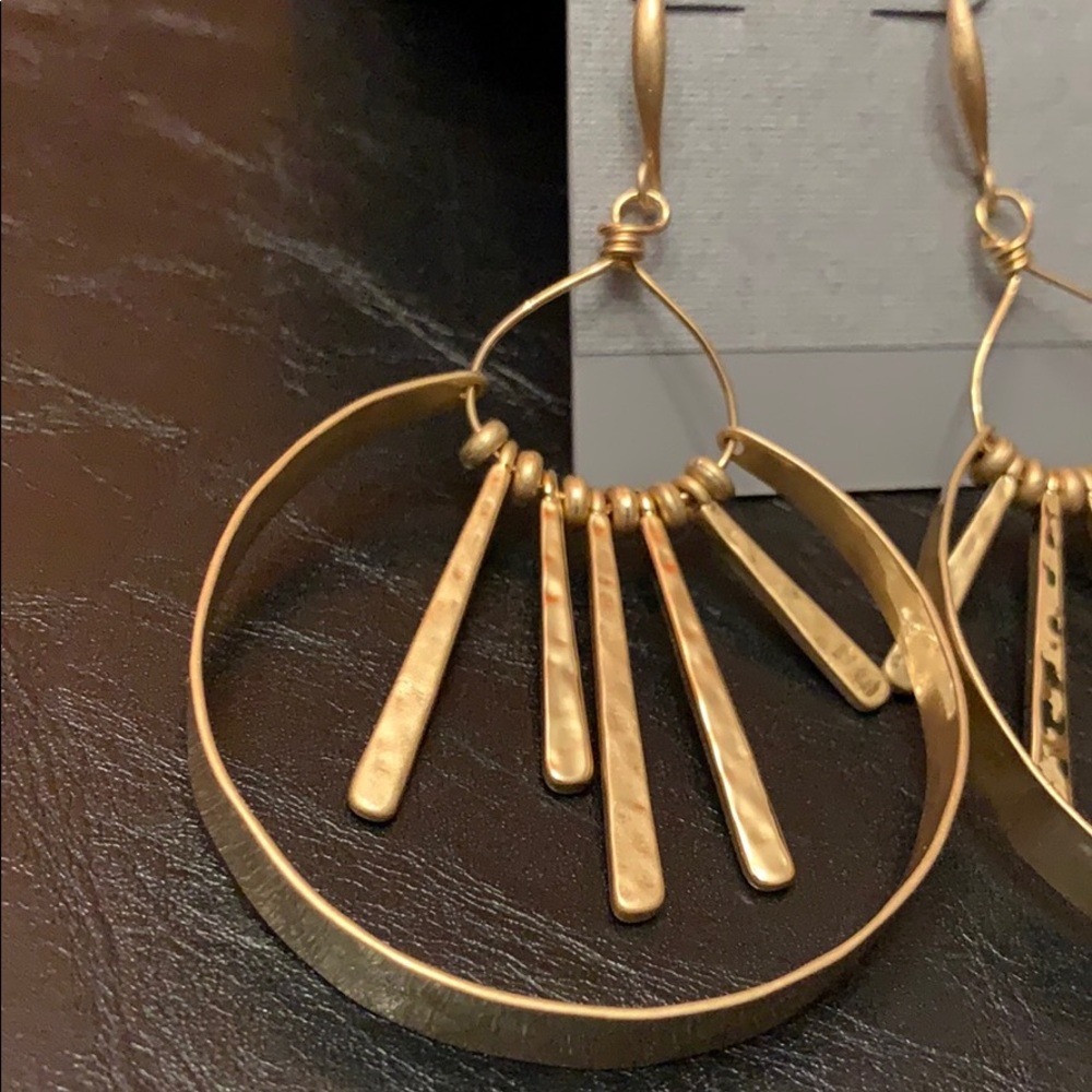 Robert Lee Morris Golden Hour Soft Gold Earrings - Picture 3 of 5